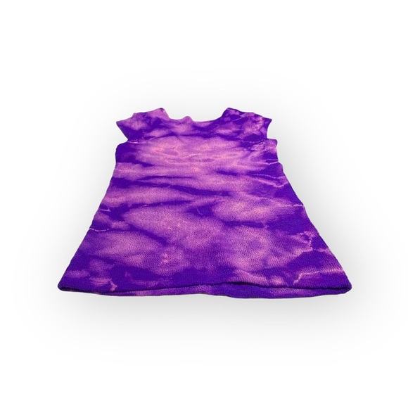 Vintage 90’s: Casadei ᪥ Textured Stretch Cap Sleeve Top ᪥ Purple Tie Dye ᪥ Luxe - Picture 13 of 16